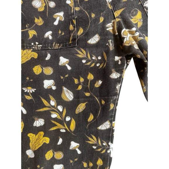 Rare Big Bud Press Short Sleeve Jumpsuit in Cookbook Print Brown Medium - Picture 12 of 16